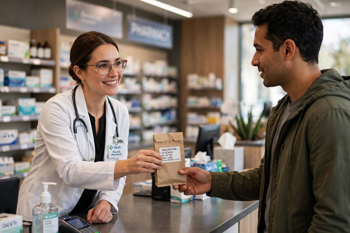 Pharmacy order ready for delivery